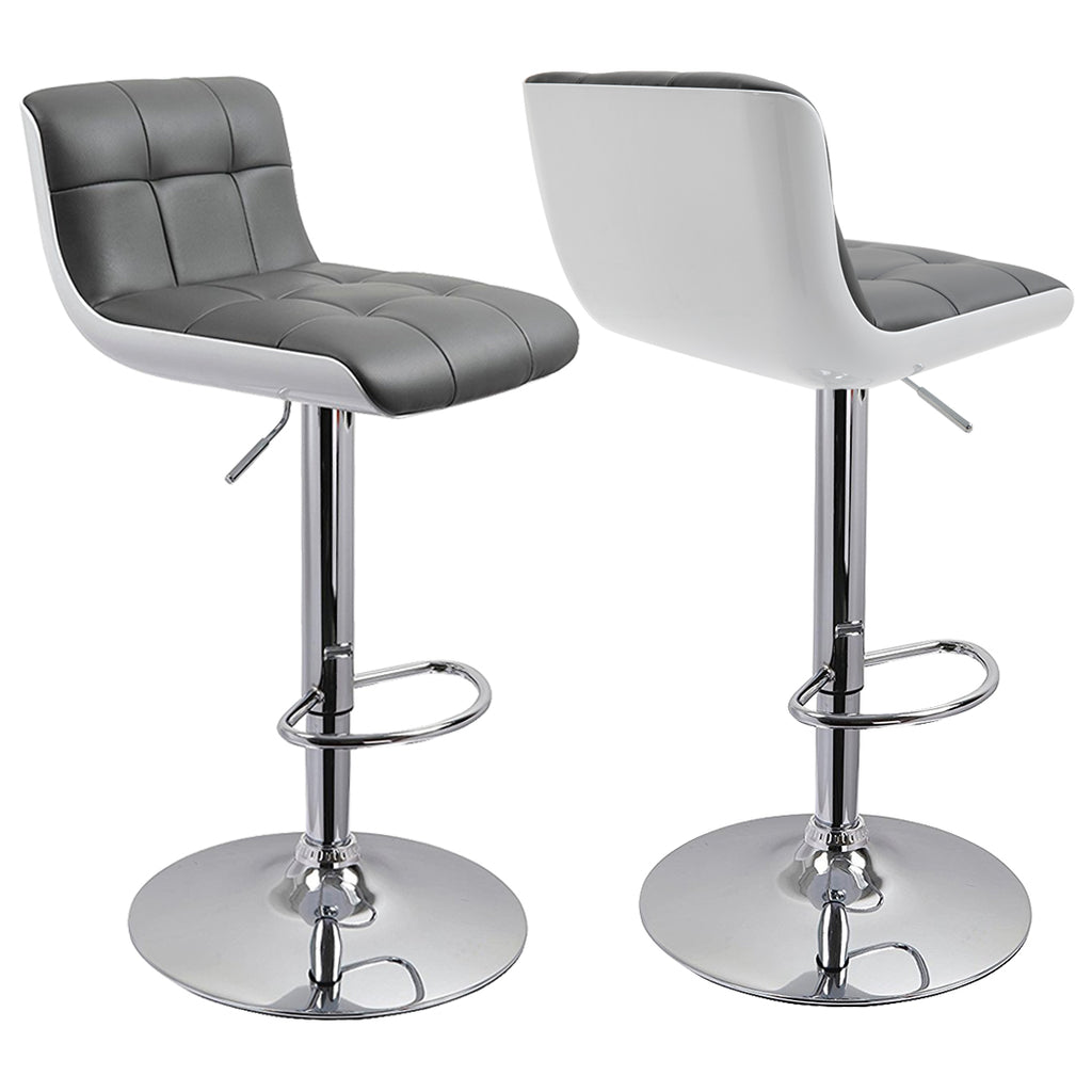 St Croix Tufted Swivel Bar Stools Set of 2 DUHOME Duhome Furniture