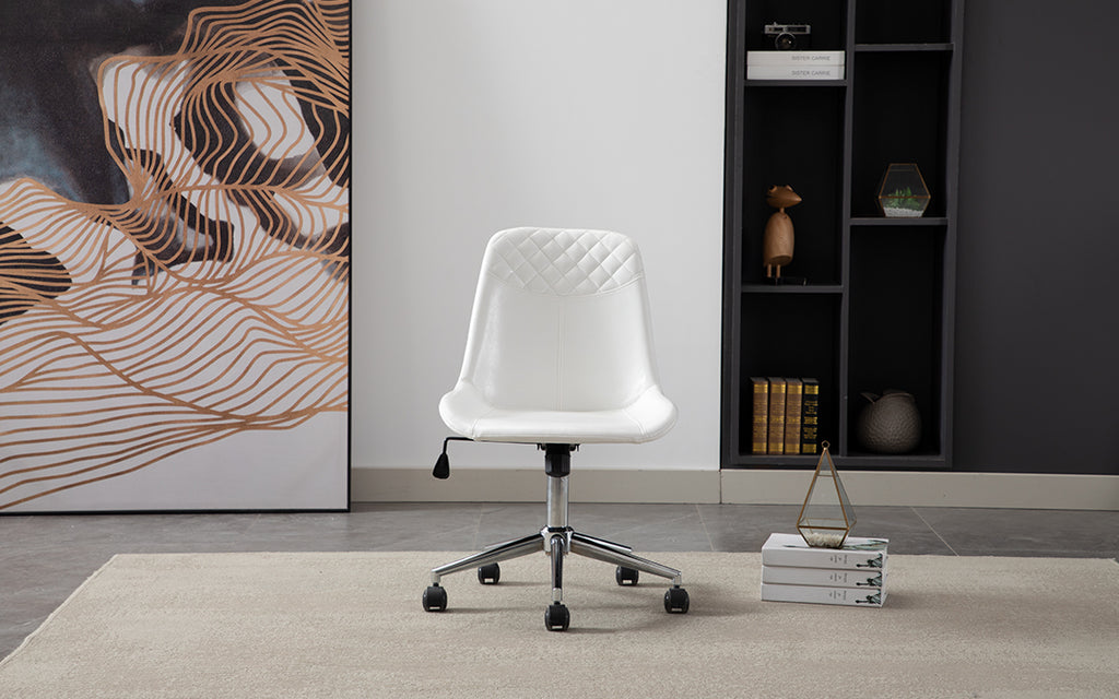 Armless Office Chair The Next Generation In Comfort And Convenience   White Armless Office Chairs 1024x1024 