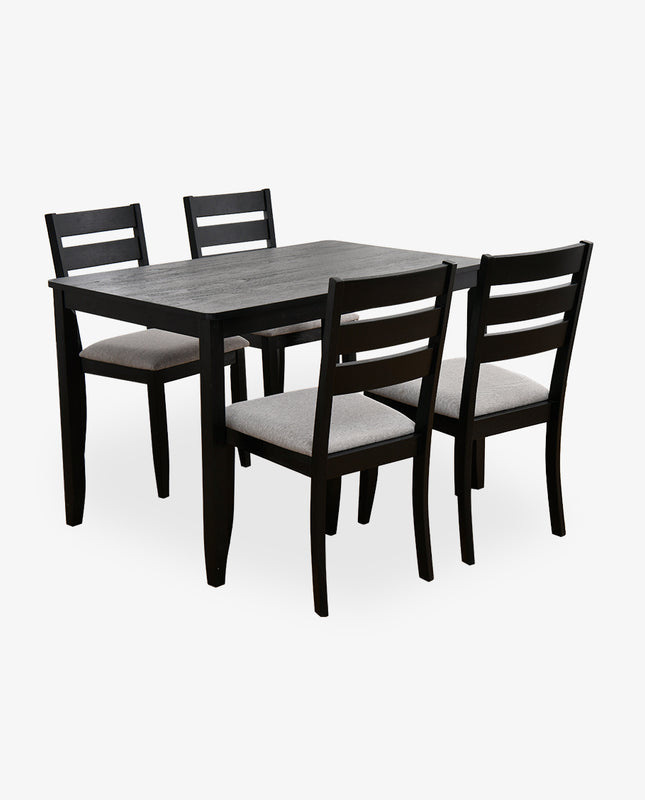 47" Palm Beach Wood Dining Set (1 Table+4 Ladder Back Chairs)