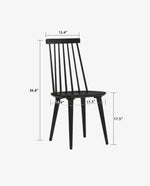 Cortez Farmhouse Wood Dining Chairs