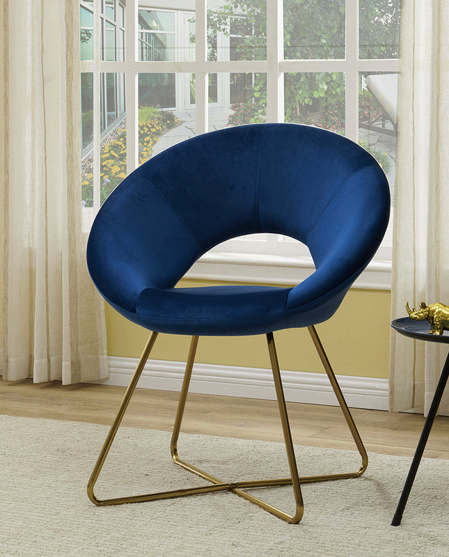 Seattle Crisscross Golden Legs Velvet Papasan Chair - DUHOME – Duhome ...