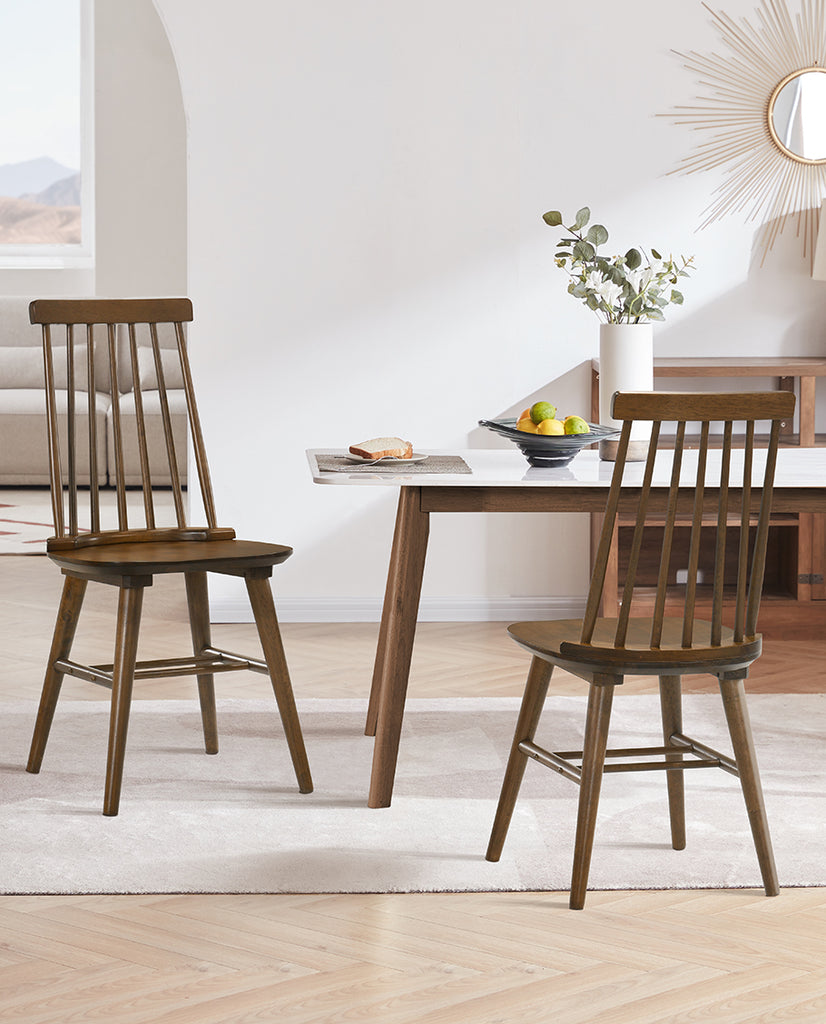 Newport Spindle Back Wooden Dining Chairs Set Of 2 - DUHOME – Duhome ...