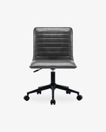 DUHOME leather desk chair grey details