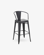 Duhome Adirondacks Splat Back Metal Bar Stool