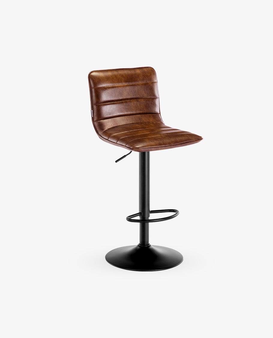 Louisville Horizontal Stitched Breathable Faux Leather Bar Stool - DUHOME –  Duhome Furniture