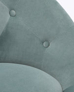 DUHOME tufted velvet accent chair details